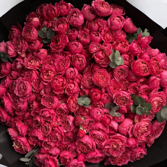 Beautiful bouquet of fresh bushy roses with same day flower delivery, local florist service, and free shipping for all flower orders near you.