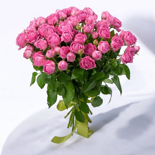 Beautiful bouquet of fresh peony shrub roses with same day delivery by trusted local florist, perfect for gifts and special occasions.