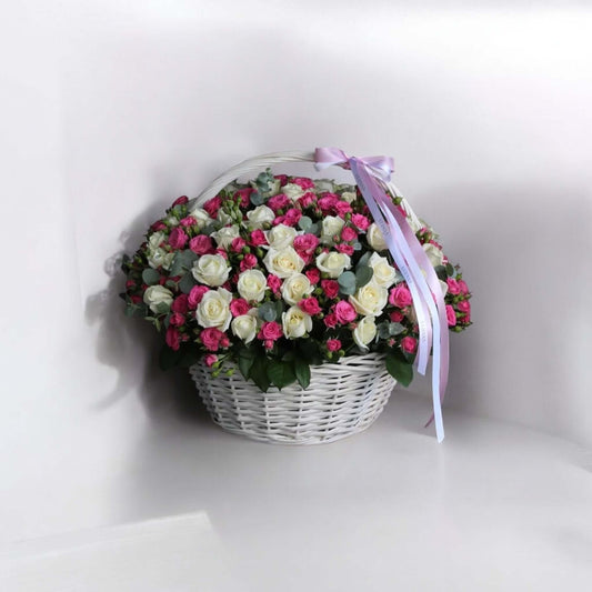 Elegant pink and spray roses bouquet with same day flower delivery in LA