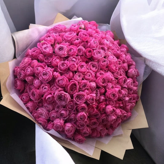 100 Pink Roses