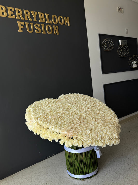 700 white roses