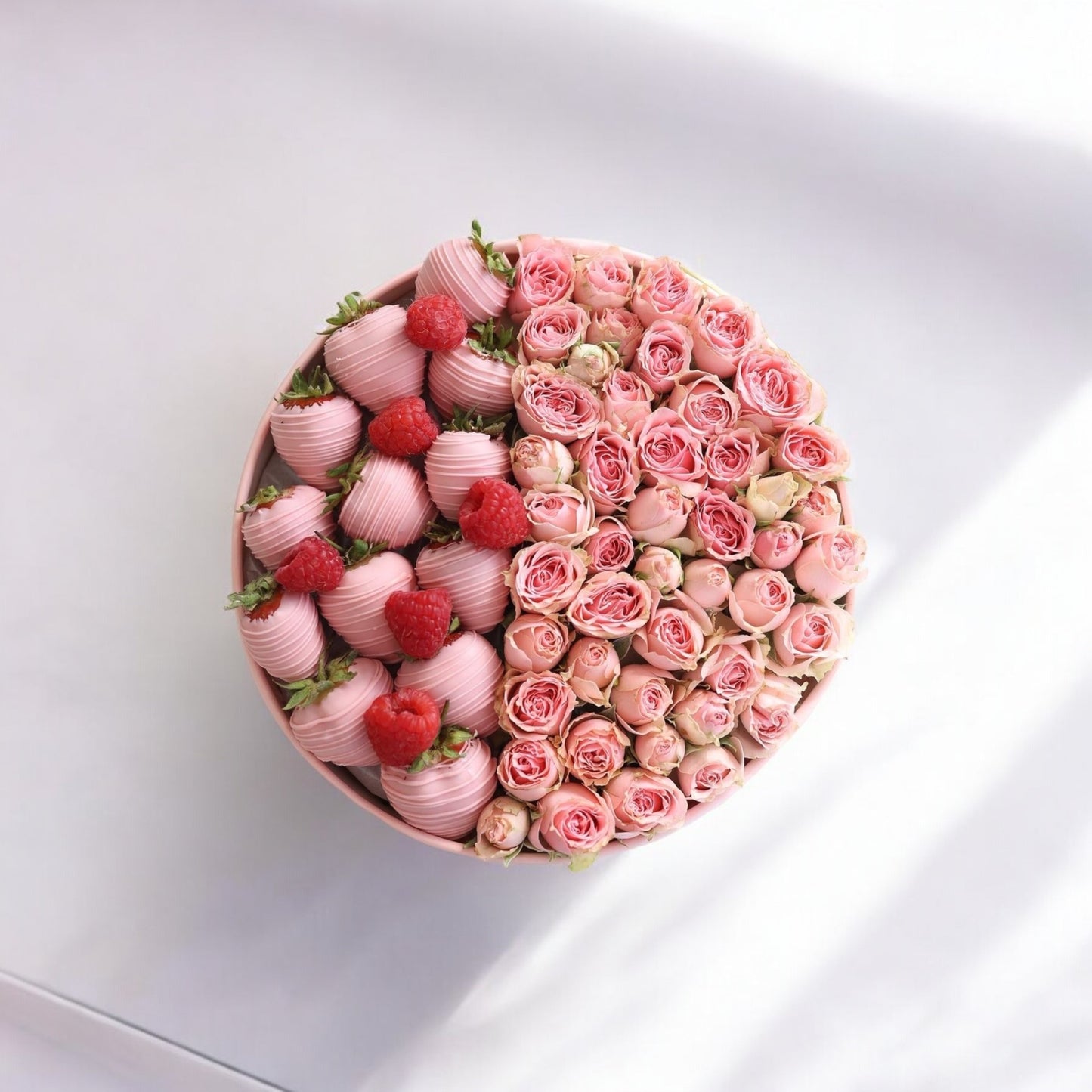 Flowers and chocolate bouquet