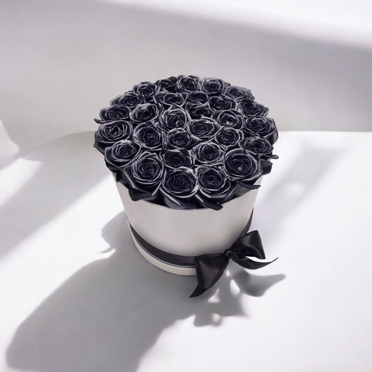 Black Roses in Box